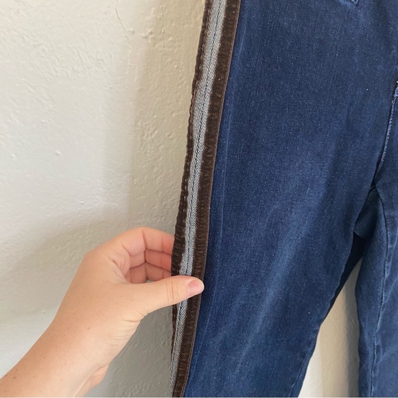 J Mclaughlin High Rise Jeans Womens Size 4 Demi Boot Side Stripe - Picture 3 of 6